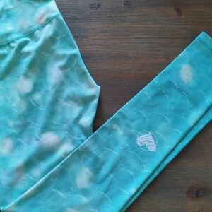 Fay Turquoise Kids Leggings